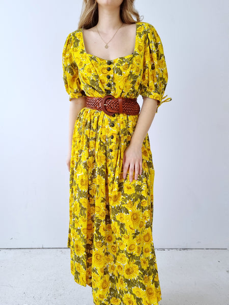 Vintage Sunflower Sportalm Dress