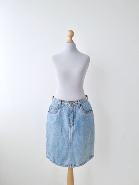 Vintage High Waist Jeans Skirt