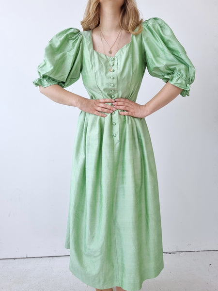 Vintage Applegreen Silk Sportalm Dress
