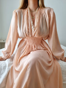 Vintage Handmade Silk Gown