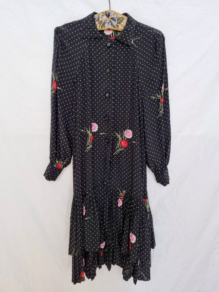 Vintage Handmade Silk Dress
