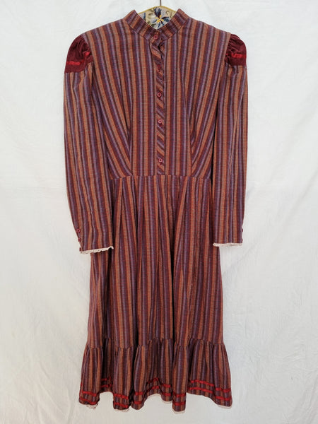 Vintage Striped Folklore Dress