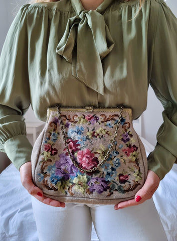 Vintage Floral Heirloom Handbag