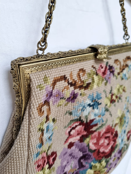 Vintage Floral Heirloom Handbag