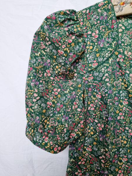 Vintage Primavera Puff Sleeve Dress