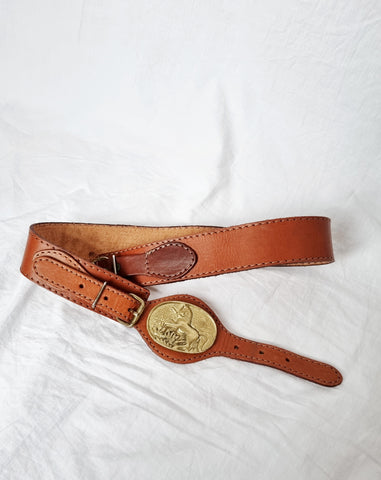 Vintage Handmade Horse Buckle Belt