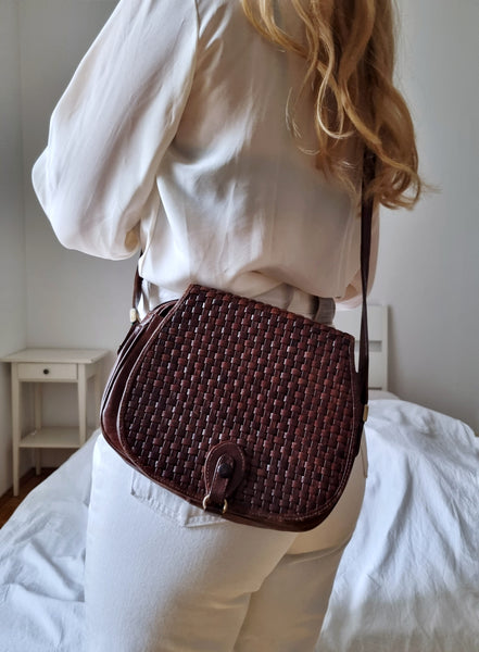 Vintage Woven Leather Bag