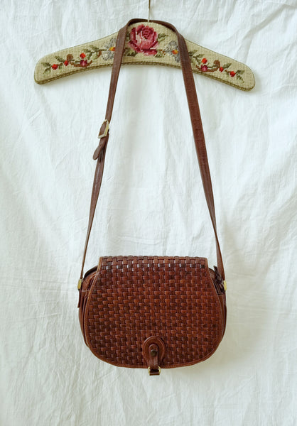 Vintage Woven Leather Bag
