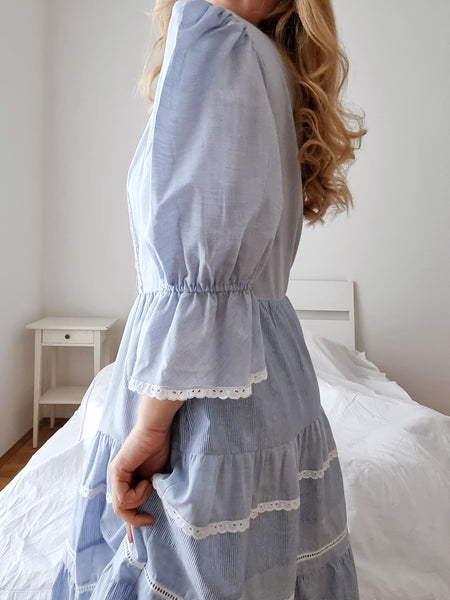 Vintage Milkmaid Sleeve Dress (Special Price)