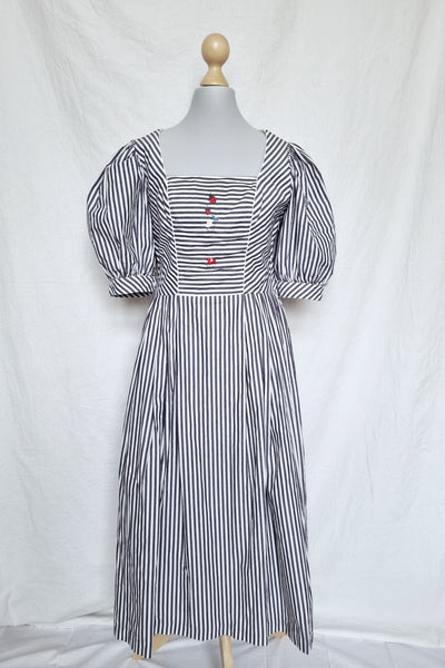Vintage Striped Ladybug Dress