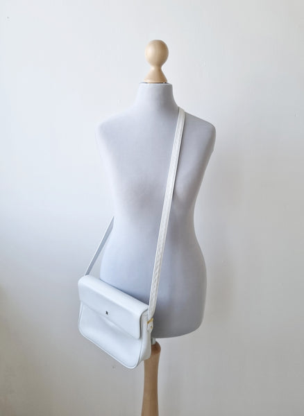 Vintage White Soft Leather Bag