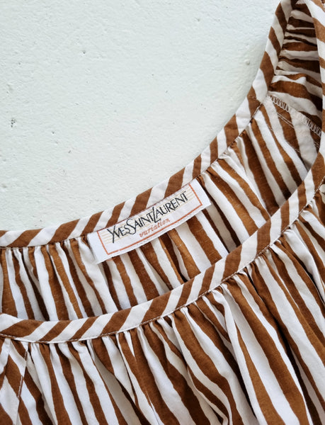 Vintage Yves Saint Laurent Striped Dress