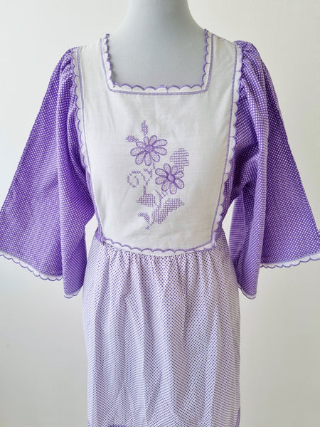 Vintage 70s Purple Maxi Dress