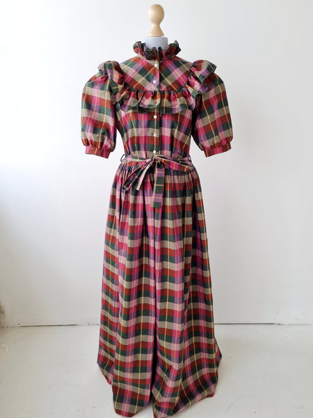 Vintage Ruffle Prairie Maxi Dress