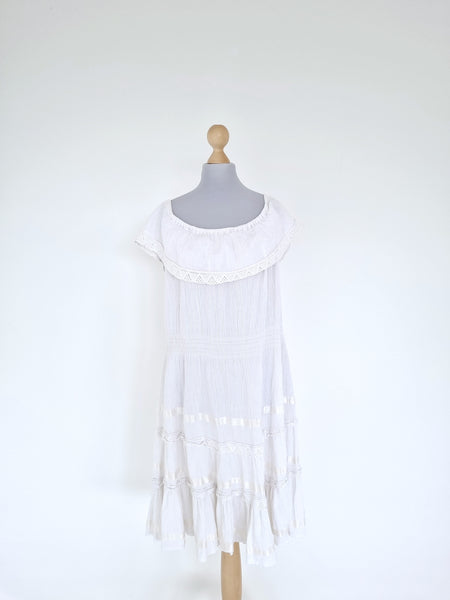 Vintage White Island Dress
