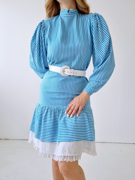 Vintage Striped Mini Dress