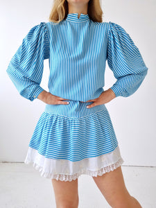 Vintage Striped Mini Dress