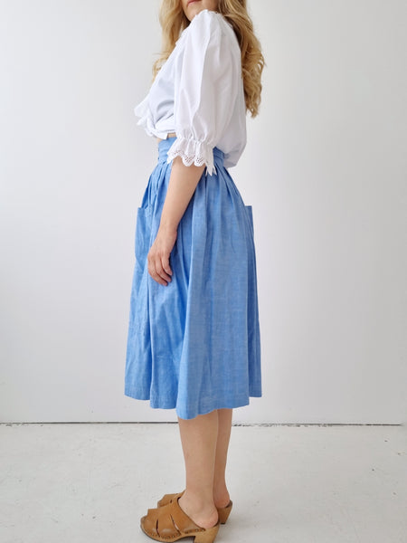 Vintage Handmade Super High Waist Skirt