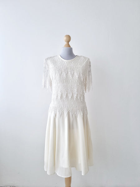 Vintage Flared Lace Dress