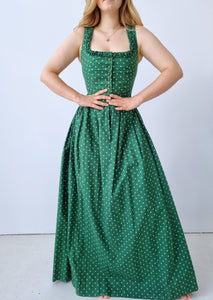 Vintage Handmade Dirndl Maxi Dress