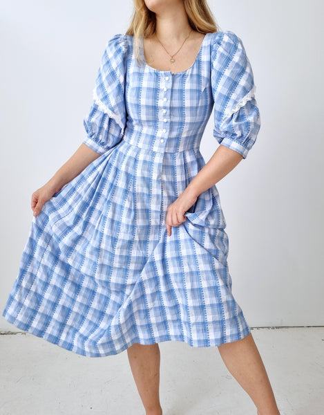 Vintage Puff Sleeve Dorothy Dress