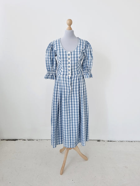Vintage Cottage Puff Sleeve Dress