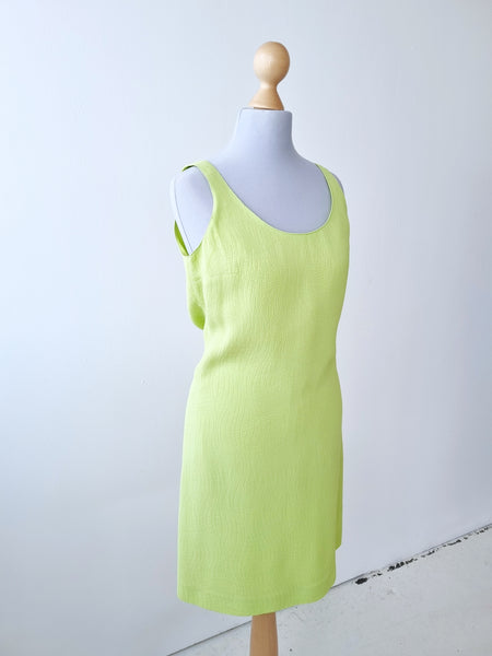 Vintage Gianni Versace Versus Lime Dress