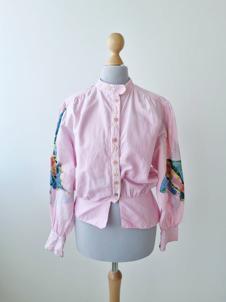 Vintage Handmade Rainbow Butterfly Shirt