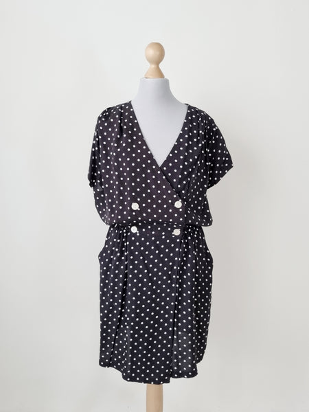 Vintage Midi Polka Dot Dress