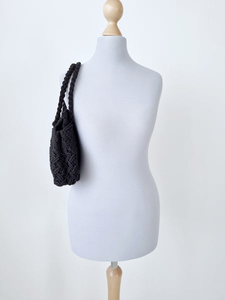 Vintage Handmade Black Bag