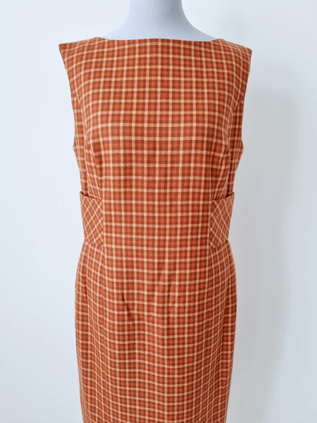 Vintage Sartorial Plaid Dress