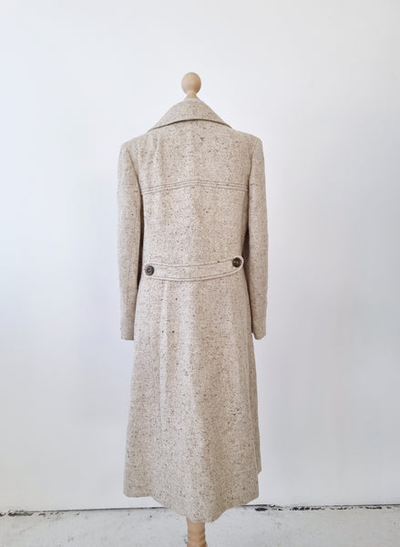 Vintage Beige Speckled Coat