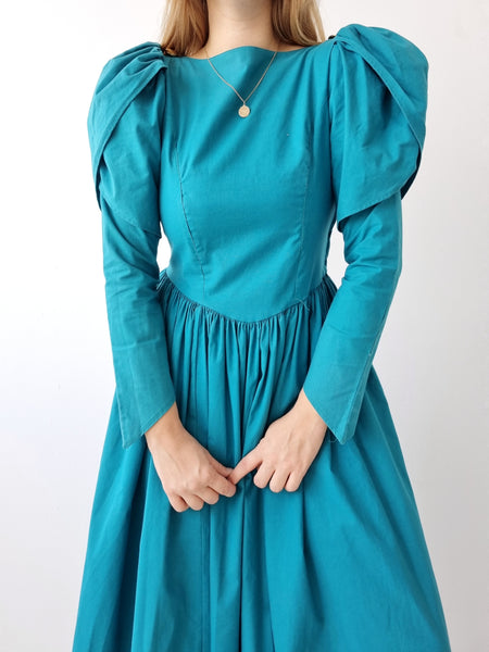 Vintage Laura Ashley Tulip Sleeve Dress
