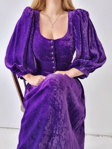 Vintage Velvet Purple Sportalm Dress
