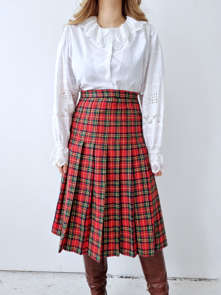 Vintage Handmade Tartan Skirt