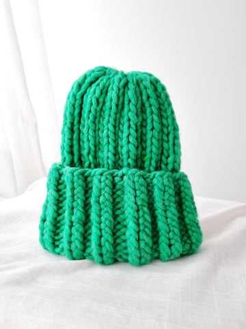 Handmade Chunky Green Hat