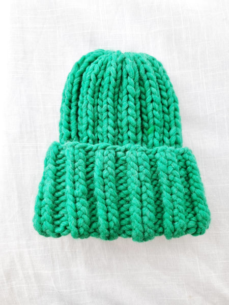 Handmade Chunky Green Hat