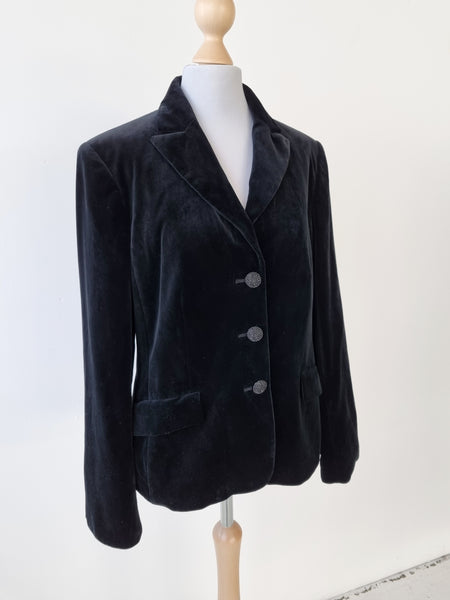 Vintage Tailored Velvet Blazer