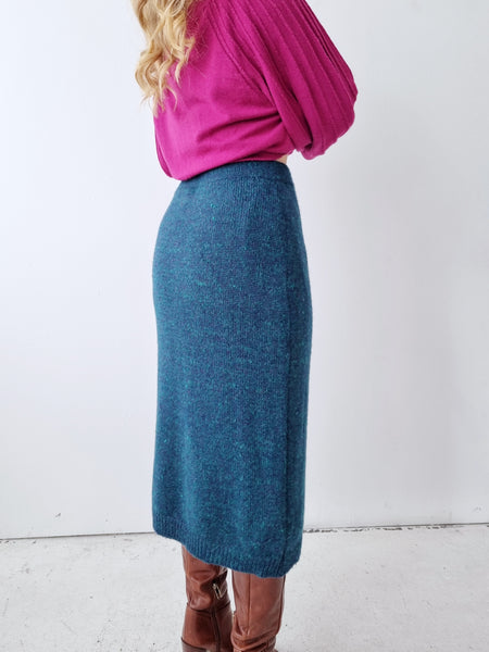Vintage Wool Blend Skirt