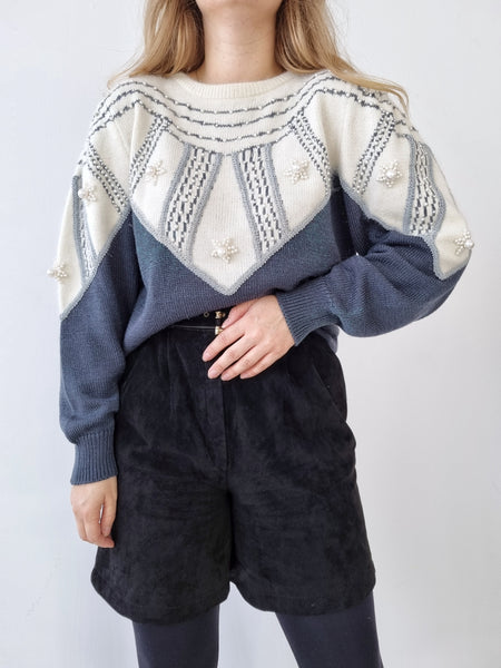Vintage 80s Pearl Pullover