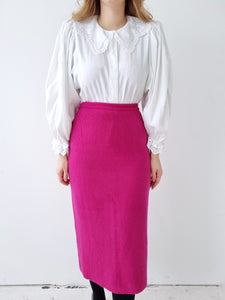 Vintage Pink Wool Skirt *SPECIAL PRICE