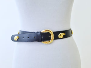 Vintage Golden Elephants Belt