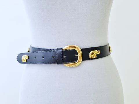 Vintage Golden Elephants Belt