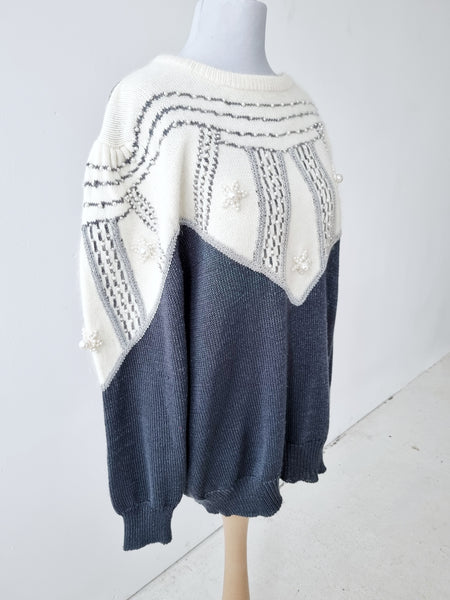 Vintage 80s Pearl Pullover