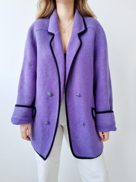 Vintage Purple Wool Jacket