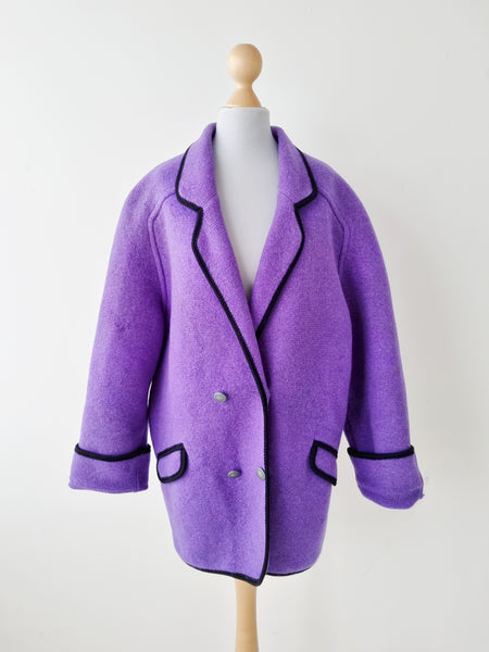Vintage Purple Wool Jacket