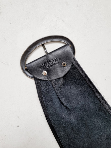 Vintage Black Waist Belt