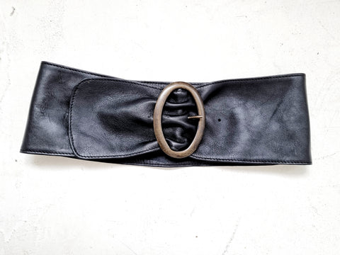 Vintage Black Waist Belt