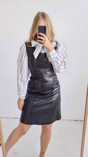 Vintage Leather Mini Dress