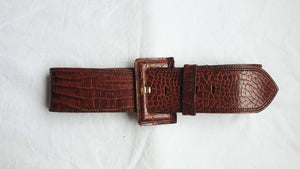  Vintage Big Waist Leather Belt